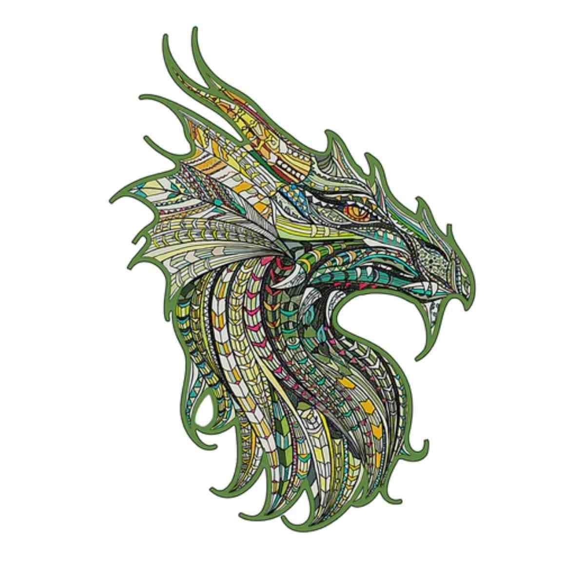 Verdant Dragon – Wooden Jigsaw Puzzle